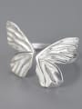 thumb 925 Sterling Silver Sweet and Temperament Butterfly  Artisan Band Ring 2