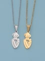 thumb Stainless steel mother baby Trend Necklace 1