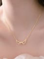 thumb 925 Sterling Silver Cubic Zirconia Wing  Heart Dainty Necklace 1