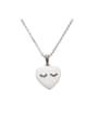 thumb Stainless steel Letter Heart Trend Necklace 0