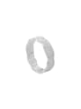 thumb 925 Sterling Silver Geometric Minimalist Band Ring 0