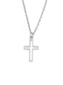 thumb Stainless steel  Minimalist Cross Pendant Necklace 3