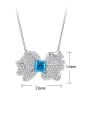 thumb 925 Sterling Silver Cubic Zirconia Butterfly Luxury Necklace 3