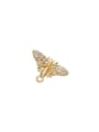 thumb Brass Micro Inlay Butterfly Bee Pendant 0