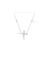 thumb 925 Sterling Silver Cubic Zirconia Bird Dainty Link Necklace 3