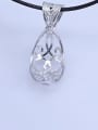 thumb 925 Sterling Silver Ball Pendant Setting Stone size: 15*28mm 1