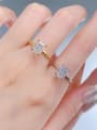 thumb 925 Sterling Silver Cubic Zirconia Rectangle Luxury Band Ring 2