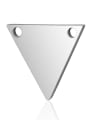 thumb Stainless steel Triangle Charm Height : 11 mm , Width: 12 mm 0