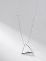 thumb 925 Sterling Silver Triangle Minimalist Necklace 0