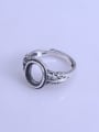 thumb 925 Sterling Silver Geometric Ring Setting Stone size: 8*10 10*12mm 1