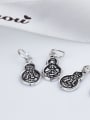 thumb 925 Sterling Silver Gourd Charm Height : 16 mm , Width: 8.5 mm 2