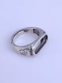 thumb 925 Sterling Silver Geometric Ring Setting Stone size: 6.5*16.5mm 2
