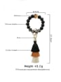 thumb Alloy Tassel Silicone  Beads Leopard Bracelet /Key Chain 2