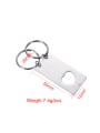 thumb Heart Stainless steel Minimalist Key Chain 2
