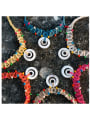 thumb Shell Cotton Rope Beads Geometric Bohemia Hand-Woven  Long Strand Necklace 2