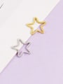 thumb Stainless steel geometric star jewelry accessories/hollow five-pointed star pendant 2