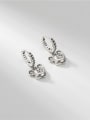 thumb 925 Sterling Silver Mouse Vintage Drop Earring 0