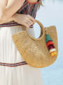 thumb Alloy Cotton Rope  Tassel Artisan Hand-Woven Bag Pendant 1