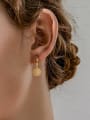 thumb 925 Sterling Silver Geometric Minimalist Huggie Earring 1