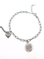 thumb 925 Sterling Silver Heart Minimalist Bracelet 0