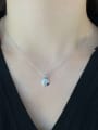 thumb 925 Sterling Silver Cubic Zirconia Geometric Cute Necklace 2