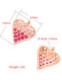 thumb Brass Cubic Zirconia Micro Inlay Heart Pendant 2