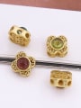thumb S925 sterling silver ancient gold four-leaf clover spacer beads 1