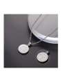 thumb Stainless steel Medallion Minimalist Necklace 1