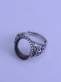 thumb 925 Sterling Silver Geometric Ring Setting Stone size: 11*15mm 1