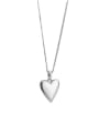 thumb 925 Sterling Silver Smooth Heart Vintage  Necklace 2