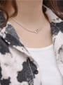 thumb 925 Sterling Silver  Minimalist Letter Braclete and Necklace Set 1