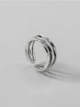 thumb 925 Sterling Silver Round Vintage Double layer Stackable Ring 3