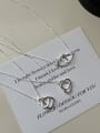 thumb 925 Sterling Silver Hollow  Heart Minimalist Necklace 1