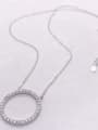thumb 925 Sterling Silver Cubic Zirconia Round Necklace 2