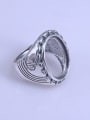 thumb 925 Sterling Silver Geometric Ring Setting Stone size: 15*20mm 2