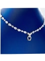 thumb 925 Sterling Silver Cubic Zirconia Pear Shaped Luxury Necklace 2