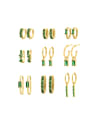 thumb 925 Sterling Silver Cubic Zirconia Geometric Minimalist Huggie Earring 0