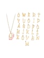 thumb Stainless steel Letter Minimalist Initials Necklace 2