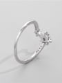 thumb 925 Sterling Silver Cubic Zirconia Star Vintage Band Ring 1