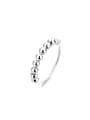 thumb 925 Sterling Silver Movable transfer beads Minimalist Band Ring 0