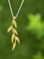 thumb 925 Sterling Silver literary handmade leaves are fresh and natural  Artisan Pendant 1