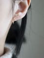 thumb 925 Sterling Silver Star Minimalist Stud Earring 1