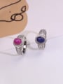 thumb 925 Sterling Silver Natural Gemstone Geometric Luxury Stackable Ring 3