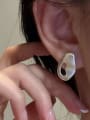 thumb 925 Sterling Silver Geometric Vintage Stud Earring 1