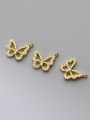 thumb S925 Silver Electroplating Inlaid Zircon Butterfly Pendant 0