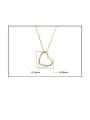 thumb 925 Sterling Silver Cubic Zirconia Heart Dainty Necklace 3