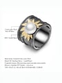 thumb 925 Sterling Silver Imitation Pearl Geometric Artisan Band Ring 3
