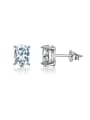 thumb 925 Sterling Silver 1.0CT Moissanite Oval Dainty Stud Earring 2