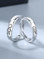 thumb 925 Sterling Silver Boy Minimalist Couple Ring 2
