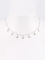 thumb 925 Sterling Silver Cubic Zirconia Star Minimalist Necklace 1
